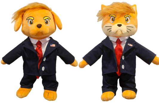 Pawsident Cat & Dog Plush Bundle – Collector’s Gift Set